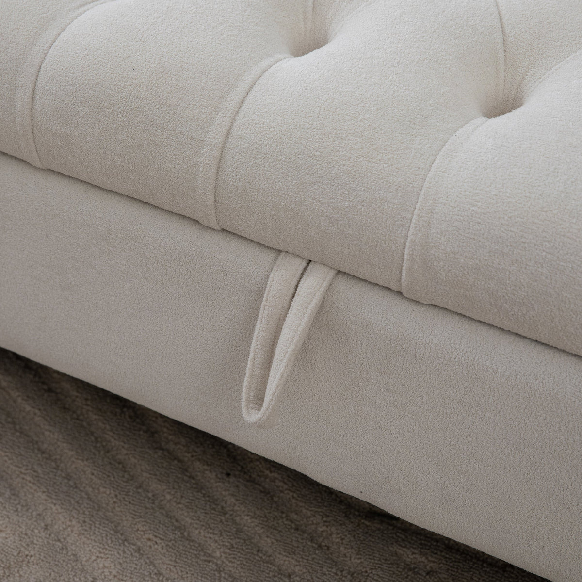 65.75" Wide Modern Upholstered Storage Bench