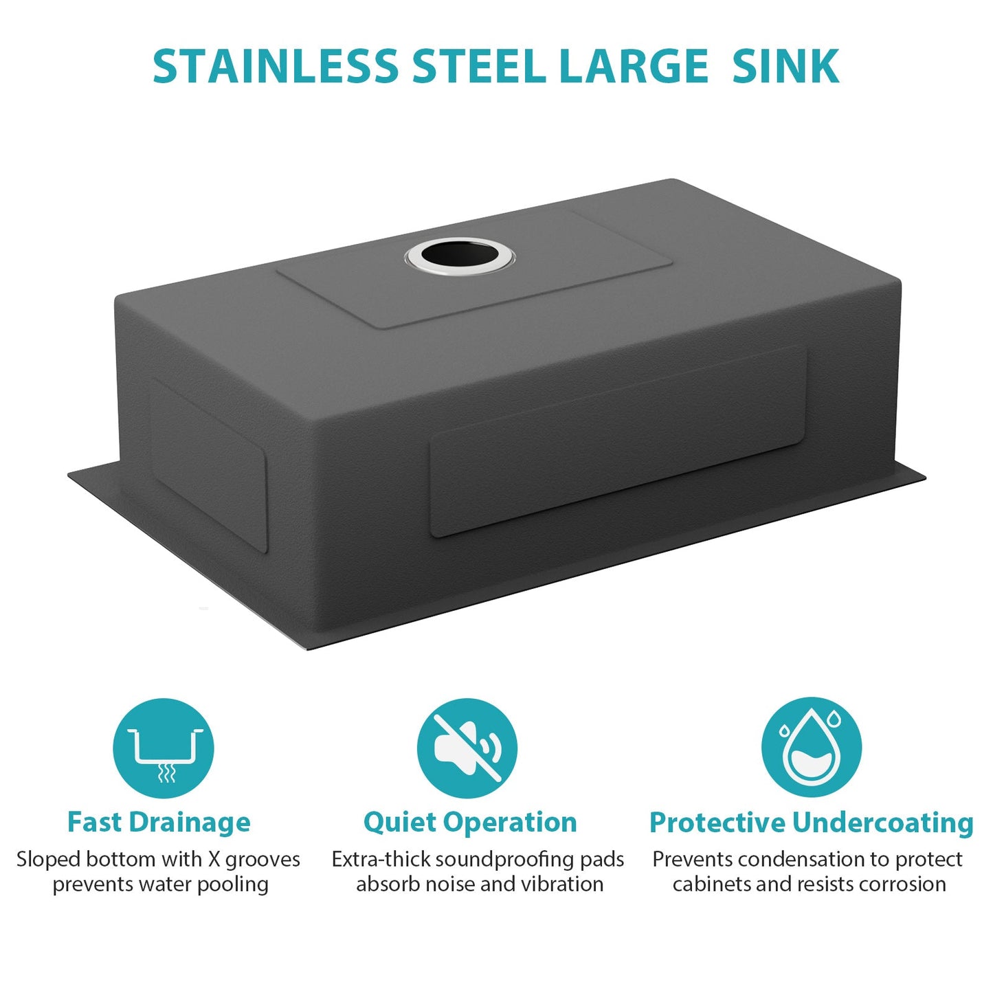 30" Single Bowl Topmount Kitchen Sink