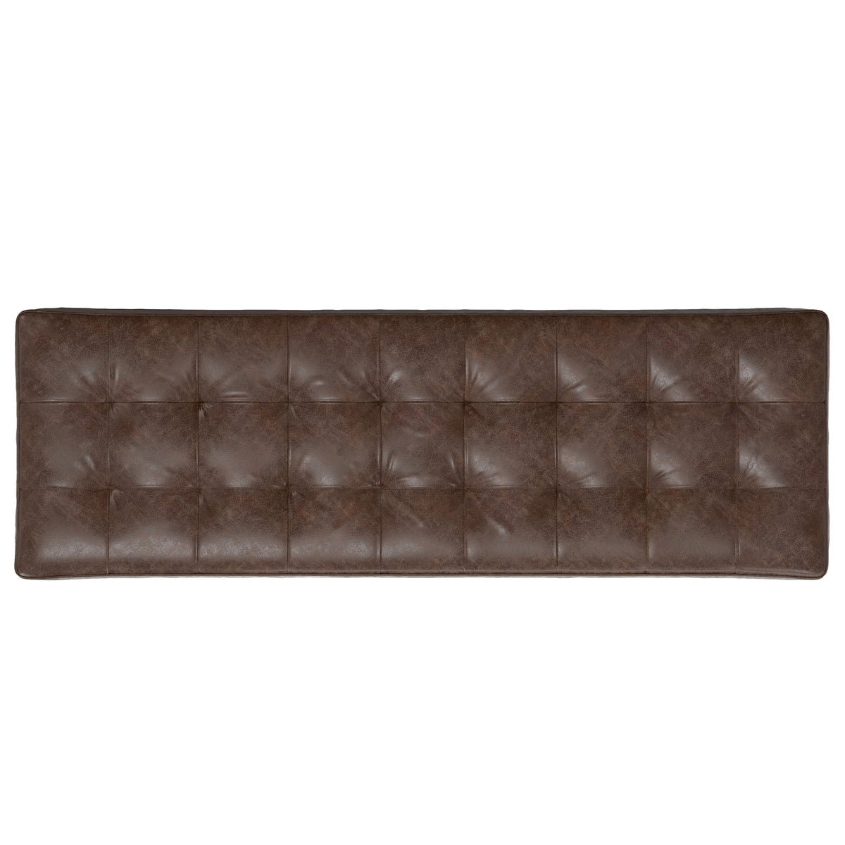Penelope Leather Ottoman Bench