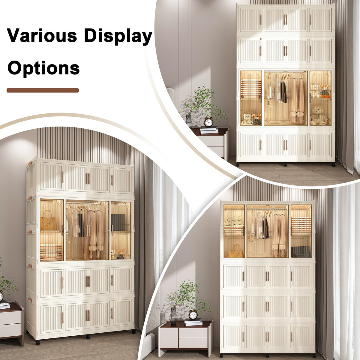 Portable Wardrobe Closet Storage Organizer