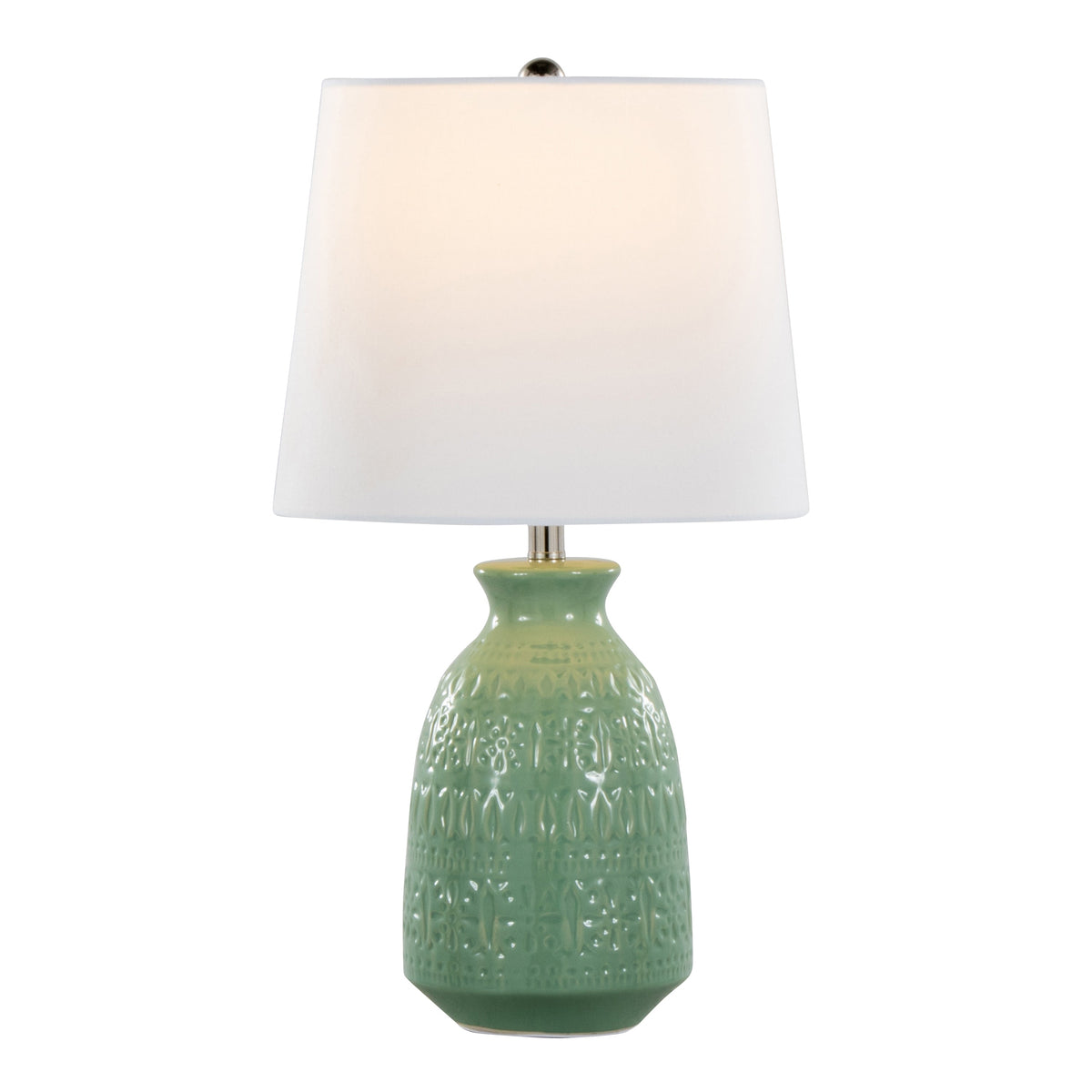Claudia 20" Contemporary Ceramic Accent Lamp