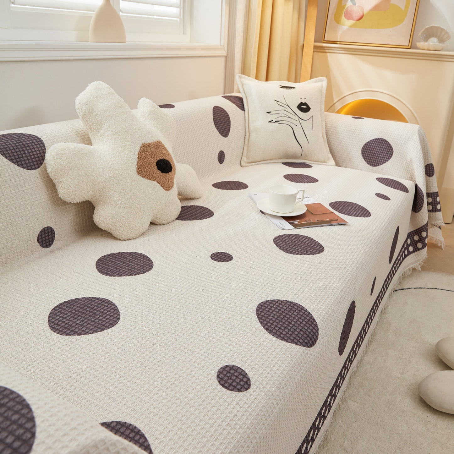 High-Quality Fabric Non-Slip Sofa Cover Throw, Throw Blankets for Couch, Furniture Covers for Pets