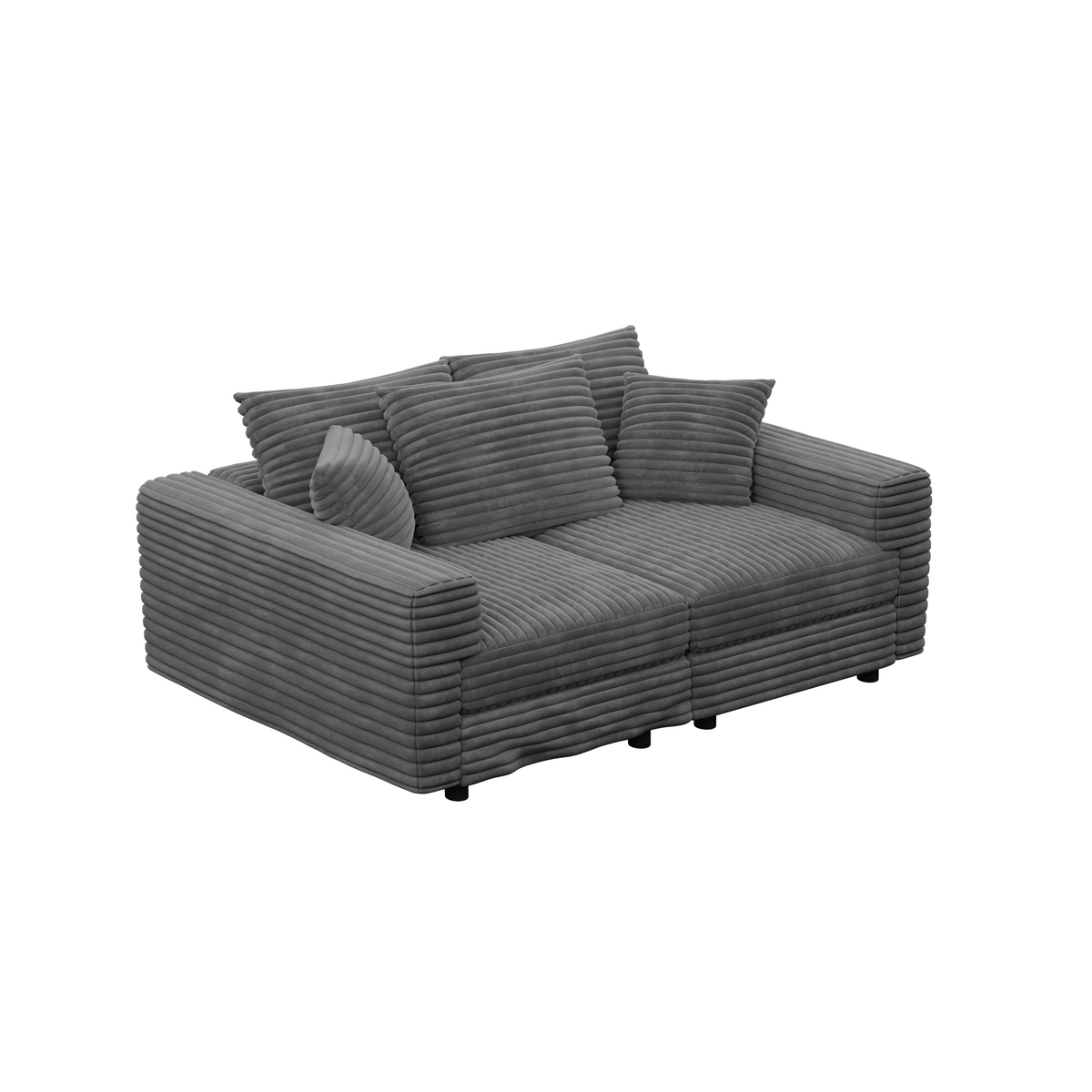 Plush Corduroy 3-Seat Sofa - Modern Design for Ultimate Comfort