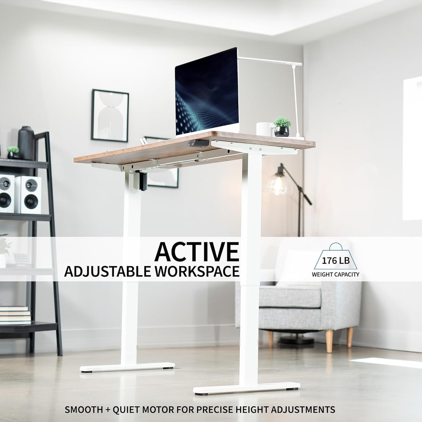 60 Inch Electric Height Adjustable Standing Desk For Office