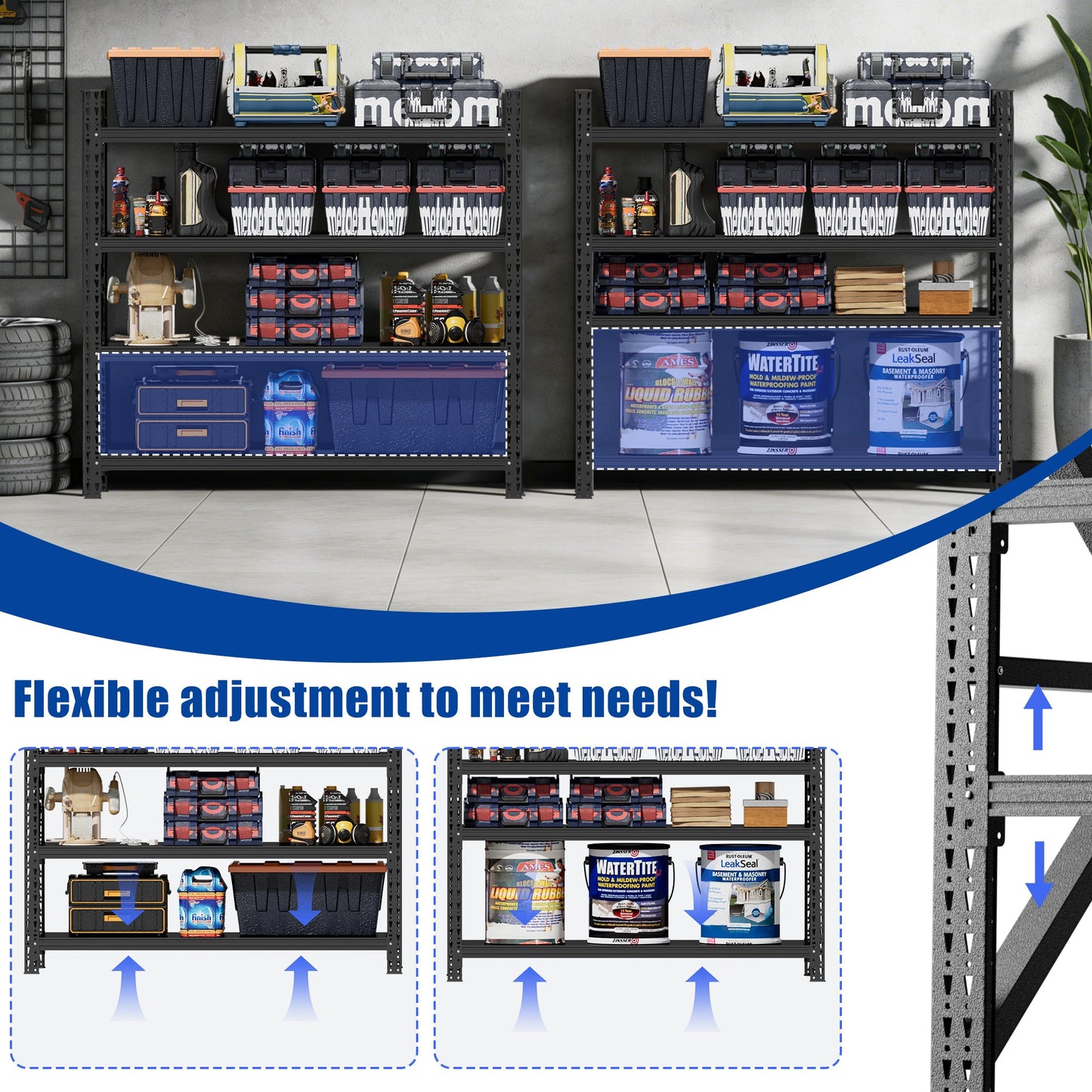5000 lbs Heavy Duty Garage Shelving Unit