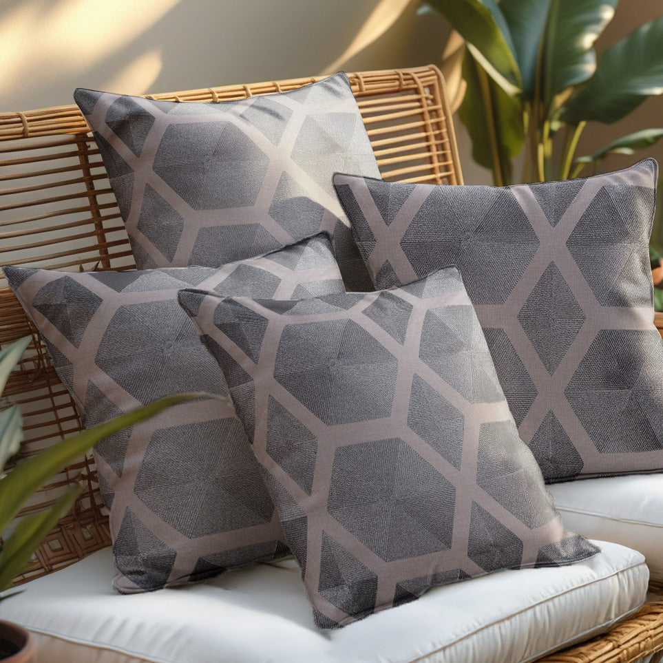 Brown Throw Pillow Covers | Decorative Cushion Covers with Zipper Closure - 20 x 20