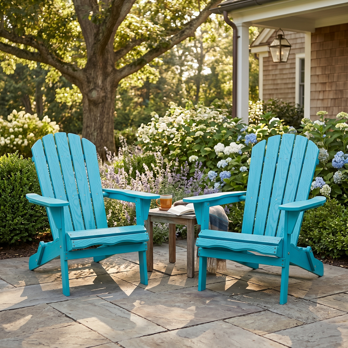Wood Lounge Patio Chair for Garden Outdoor