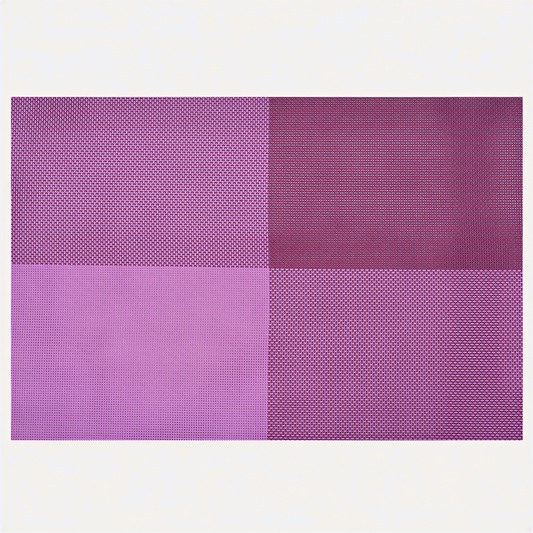 Vinyl Placemats | Scratch Resistant, Washable Table Mats for Indoor Outdoor Dining Decor 18x12"