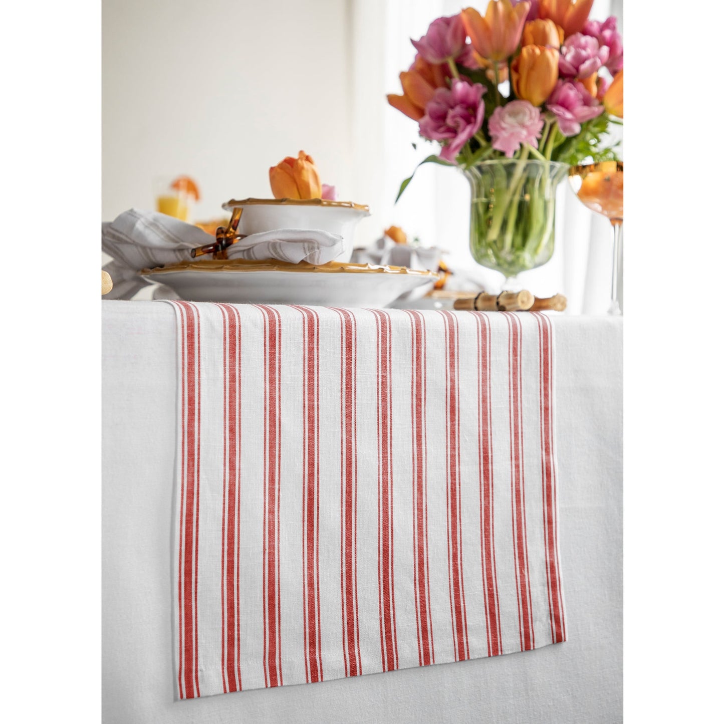 Capri Ticking Stripe Table Runner