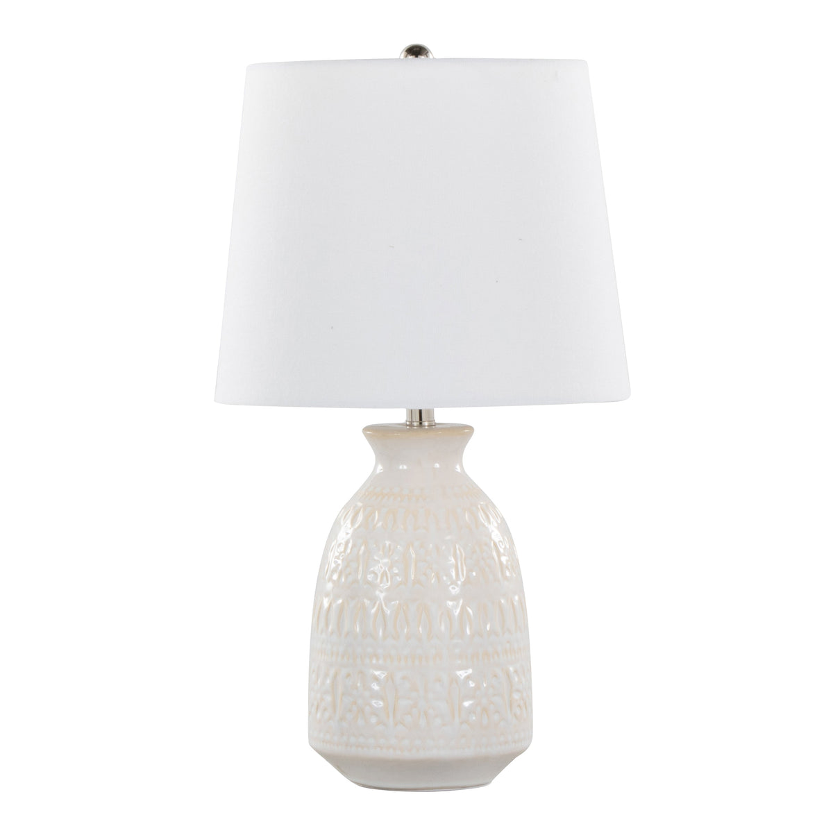 Claudia 20" Contemporary Ceramic Accent Lamp