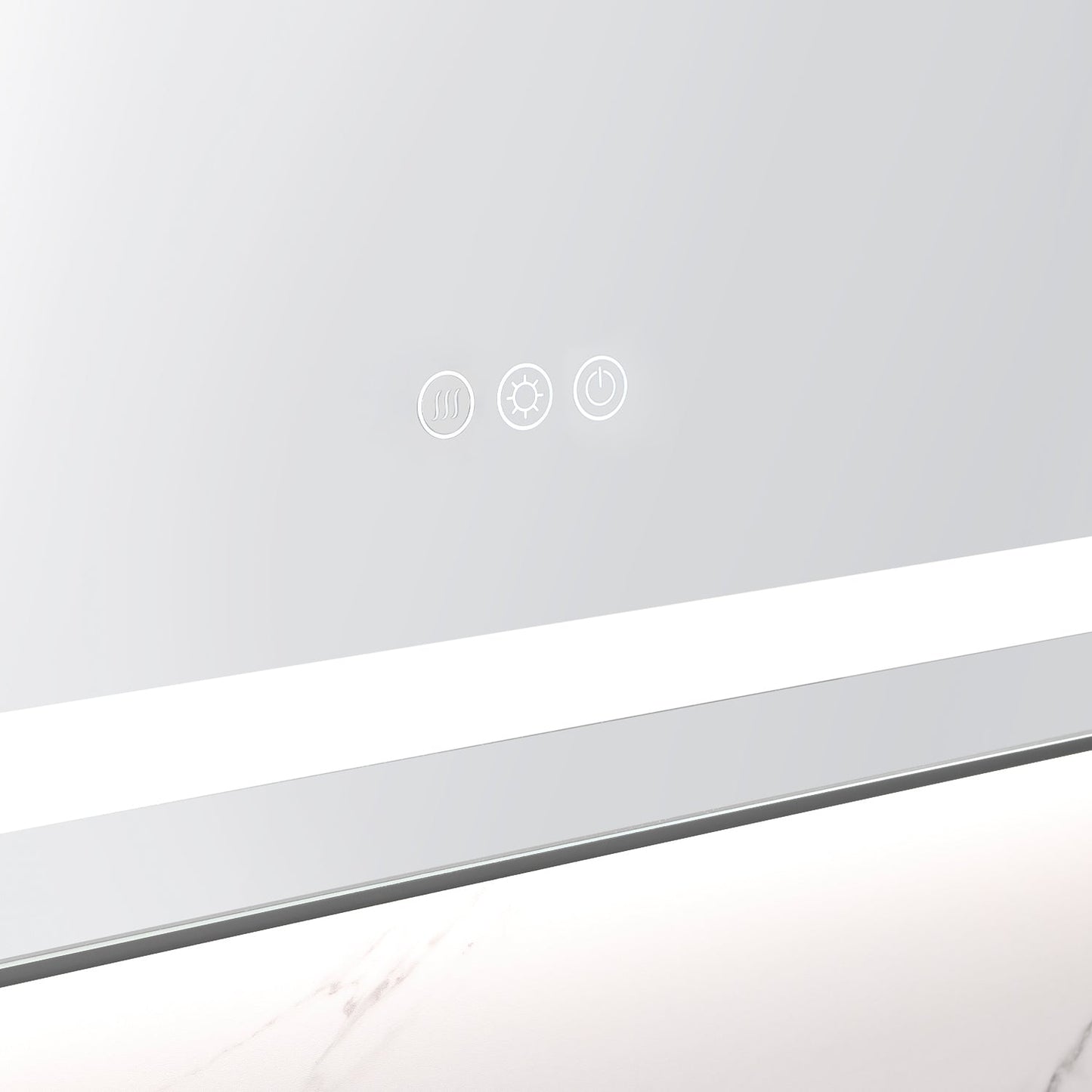 48" x 32" LED Bathroom Mirror with Front and Backlight