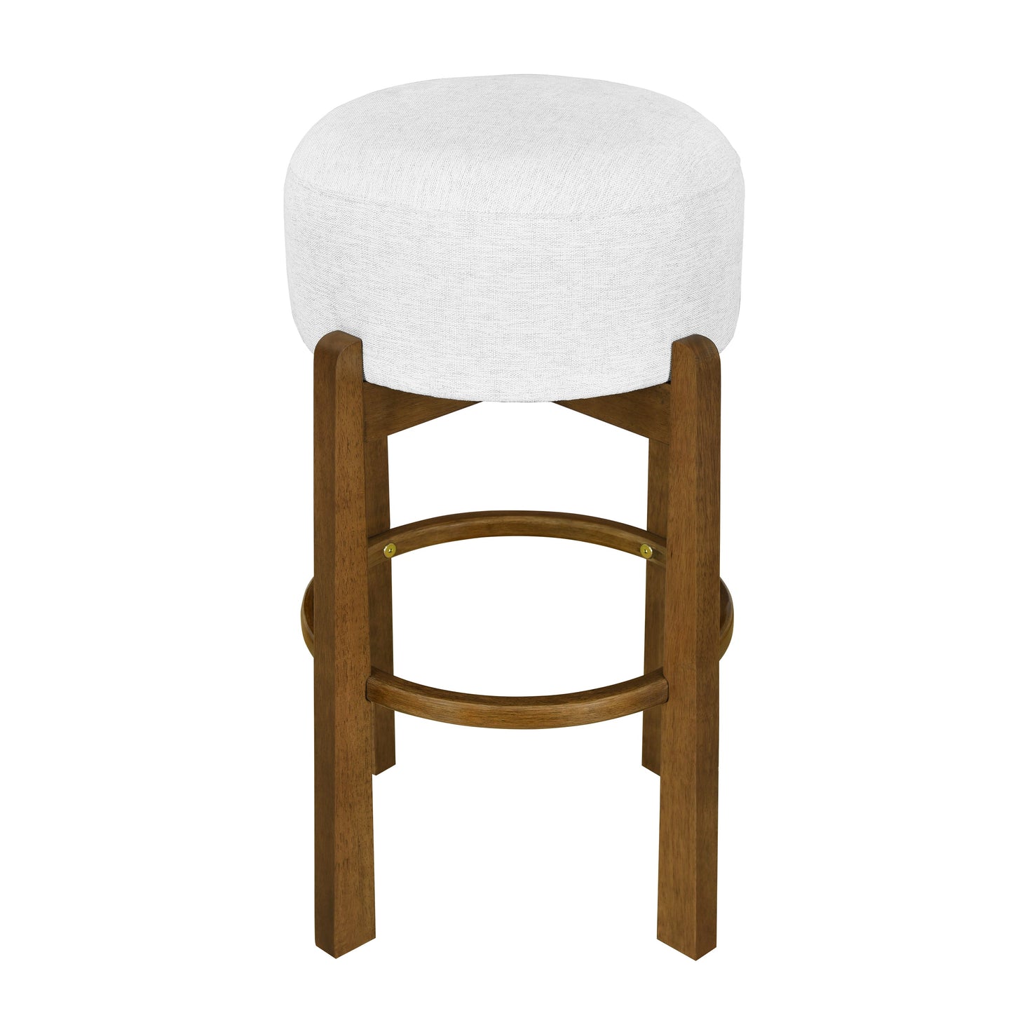 Vera Indoor Wooden Upholstered Barstool, Dark
