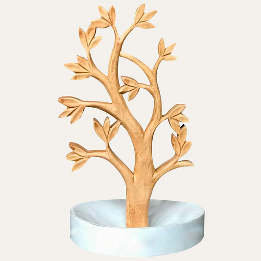 Wood Jewelry Tree – Solid Wood Organizer & Handcrafted Jewelry Hanging Stand
