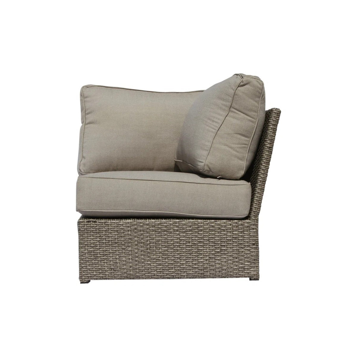 Outdoor Wicker Loveseat with Cushions