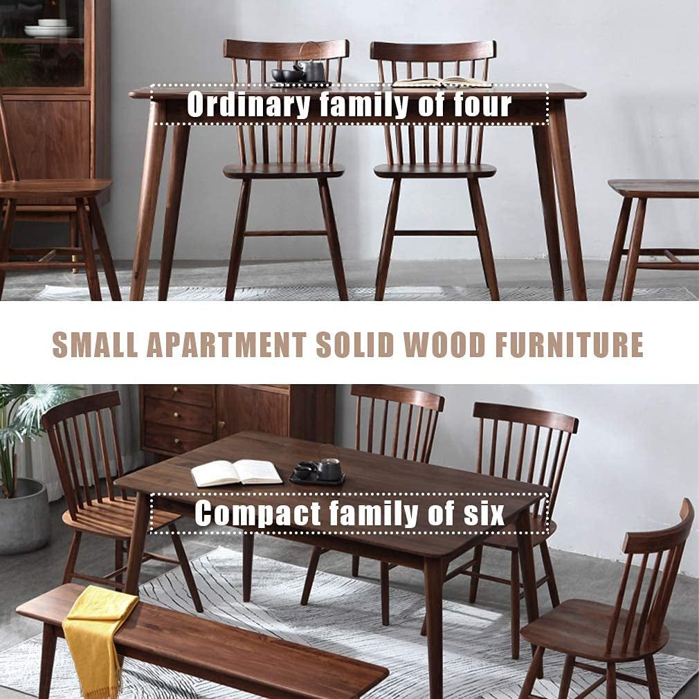47 Inch Dining Table Natural Finish for Small Spaces