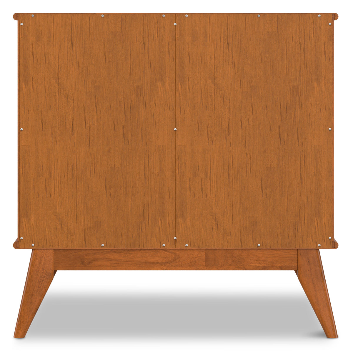 Draper 36 Inch Wide Solid Wood Mid Century Entryway Storage Cabinet