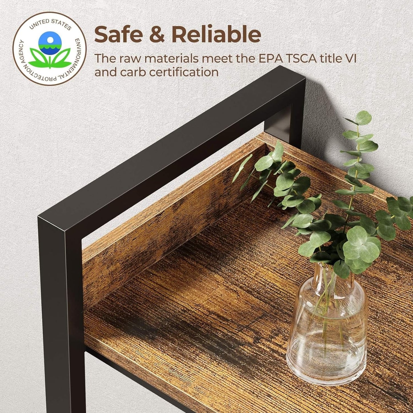 65 Inch Five Tier Corner Bookshelf With Open Shelves