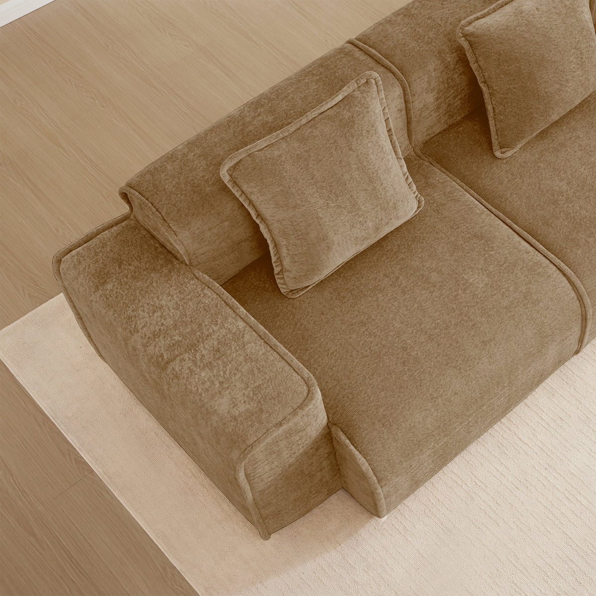 Streamlined Design Modular 3 Seat U Shape Sectional Sofa