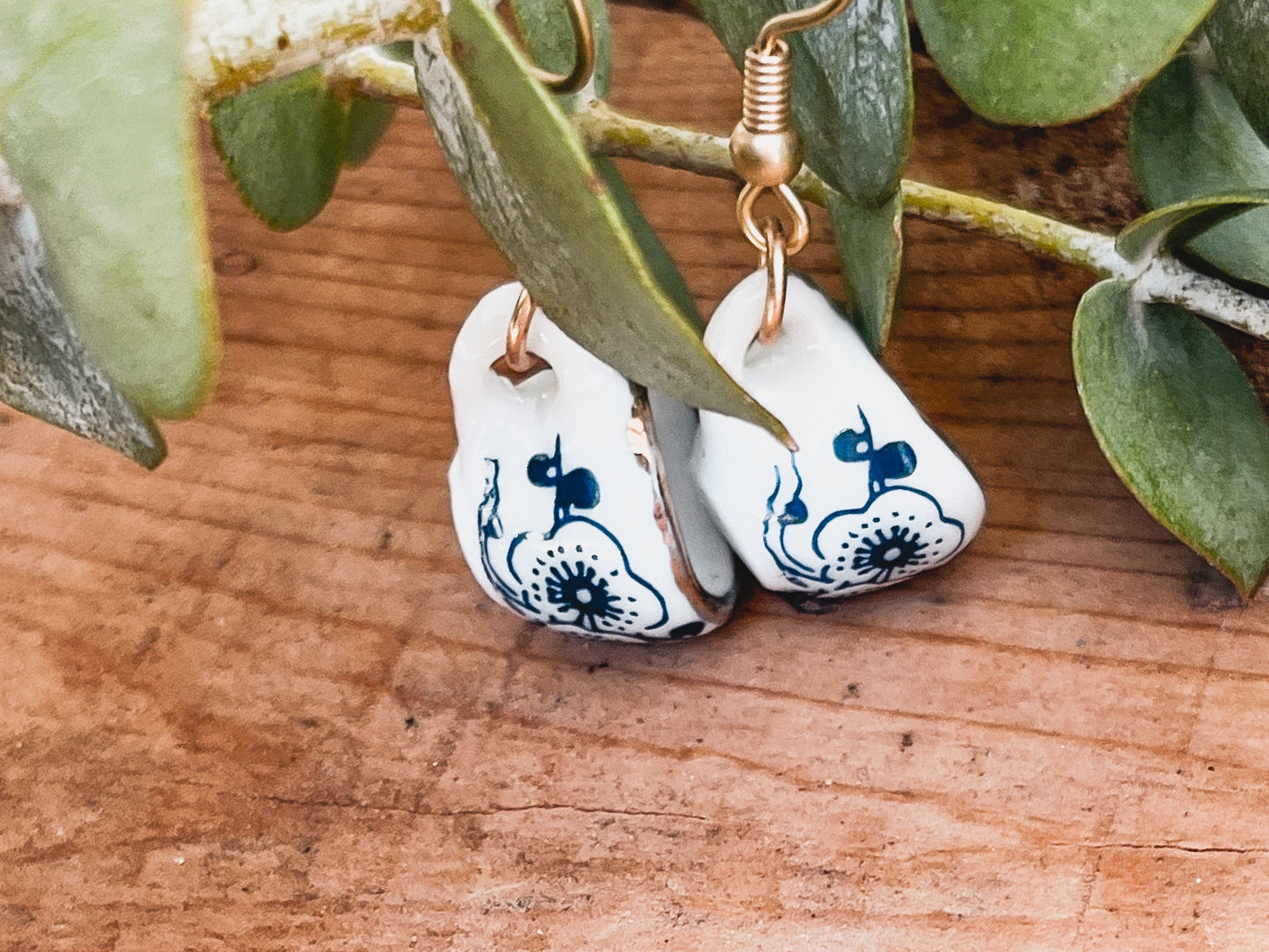 Bluebell Tea Cup Earrings