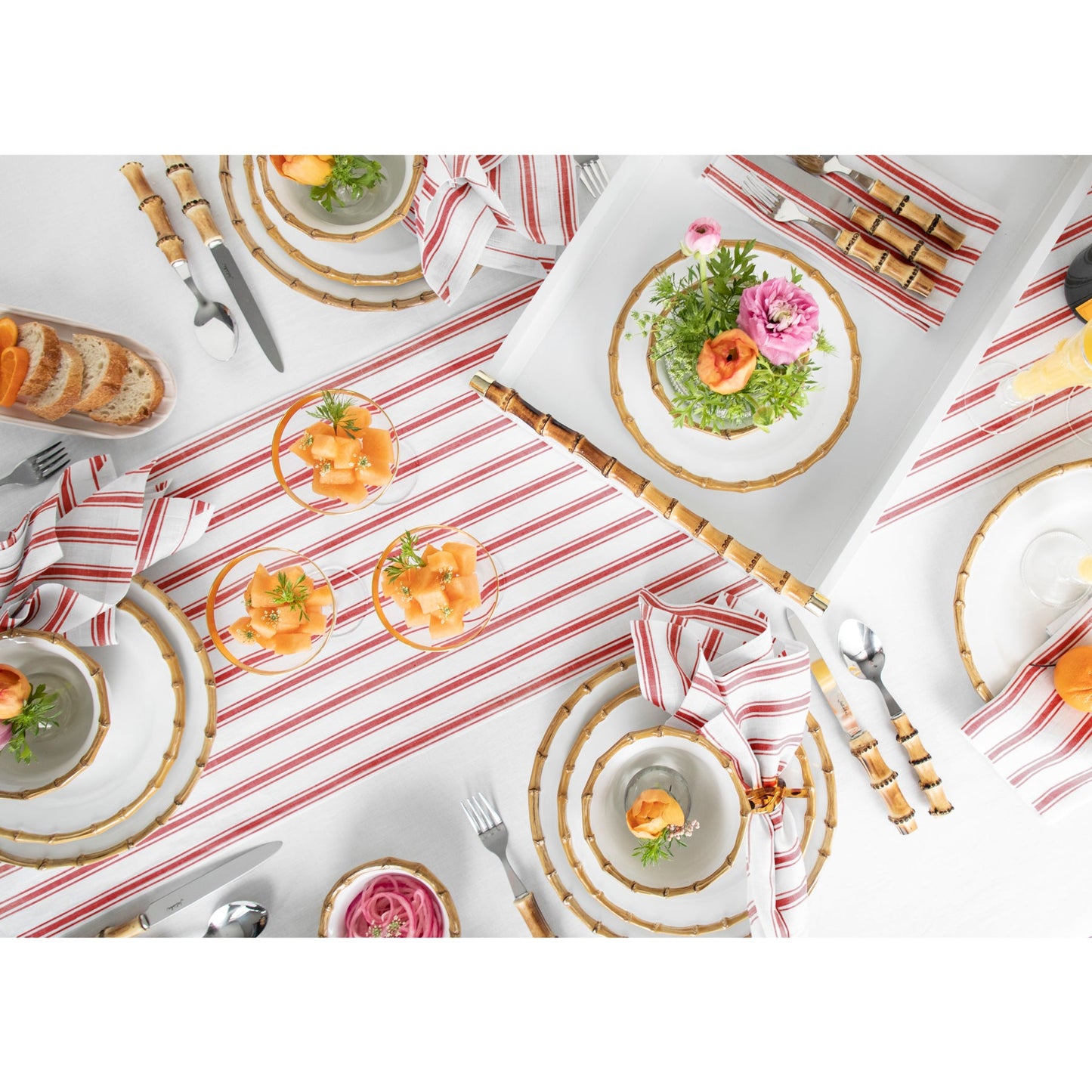 Capri Ticking Stripe Table Runner