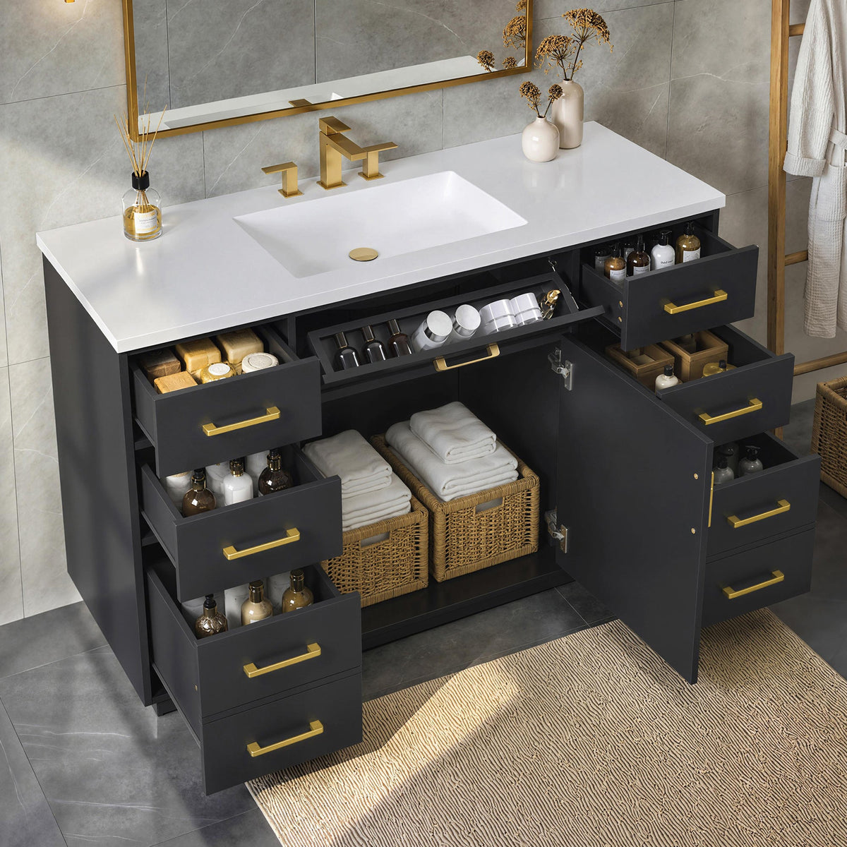 48'' Bathroom Vanity with Sink Top