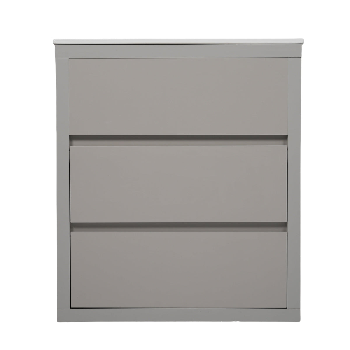 30" Bathroom Vanity with Ceramic Sink and 2 Full-Extension Drawers