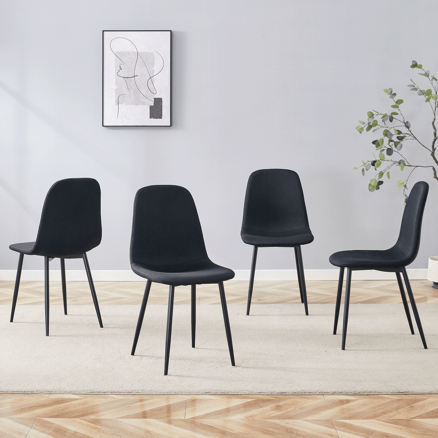 Luxury Simple Chair - Set of 4