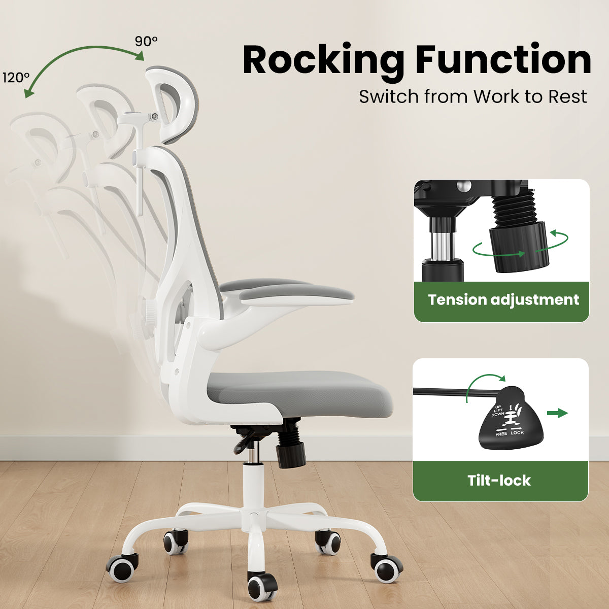 Ergonomic Office Chair for Home Office Study Room