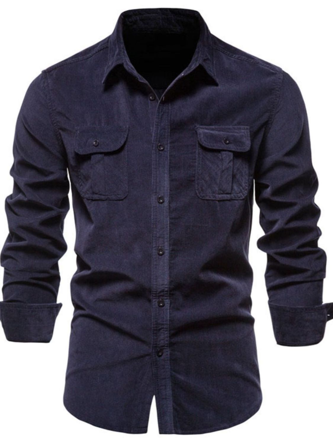 Button Down Collared Neck Shirt Plus Size