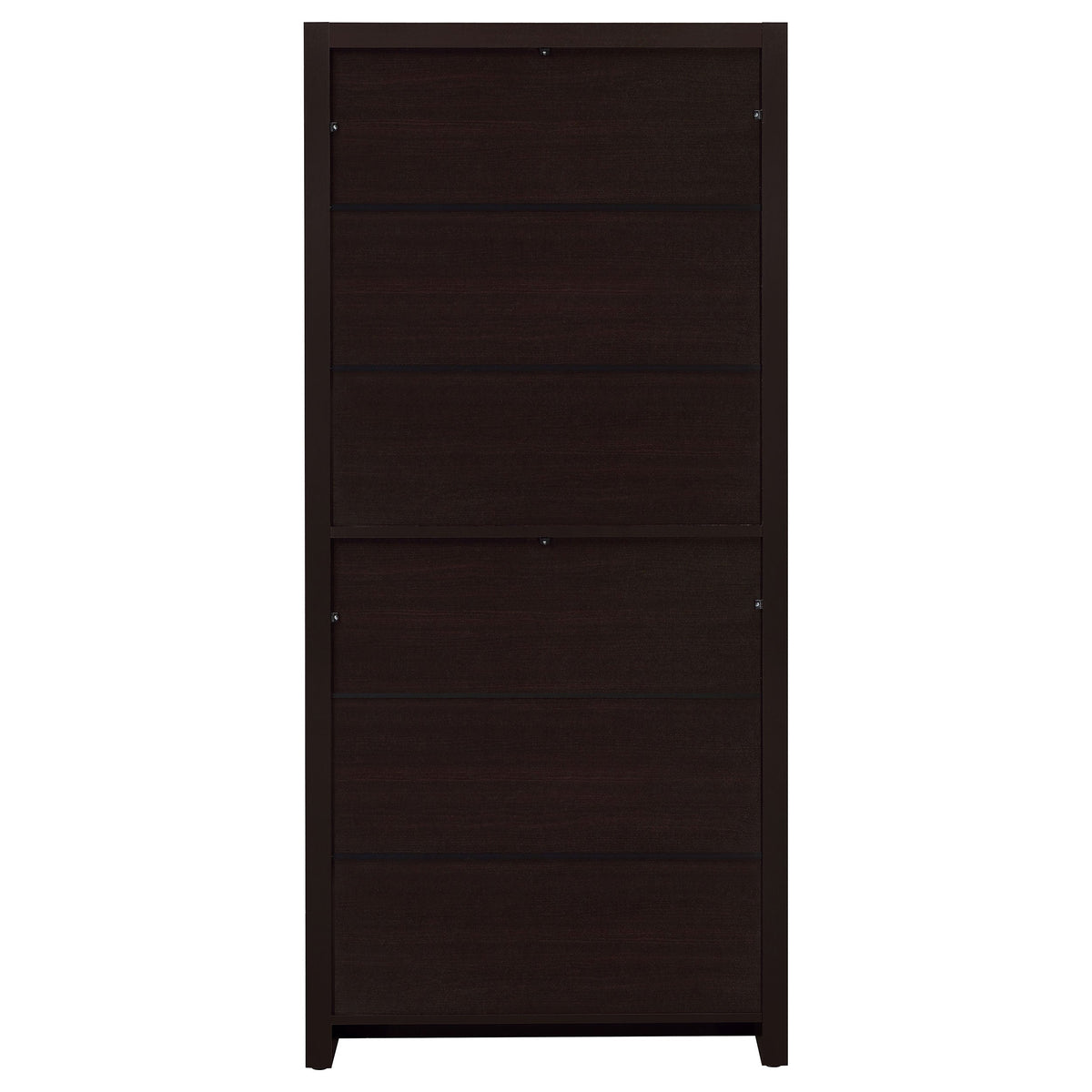 Maureen Cappuccino 5-Shelf Bookcase with Drawer