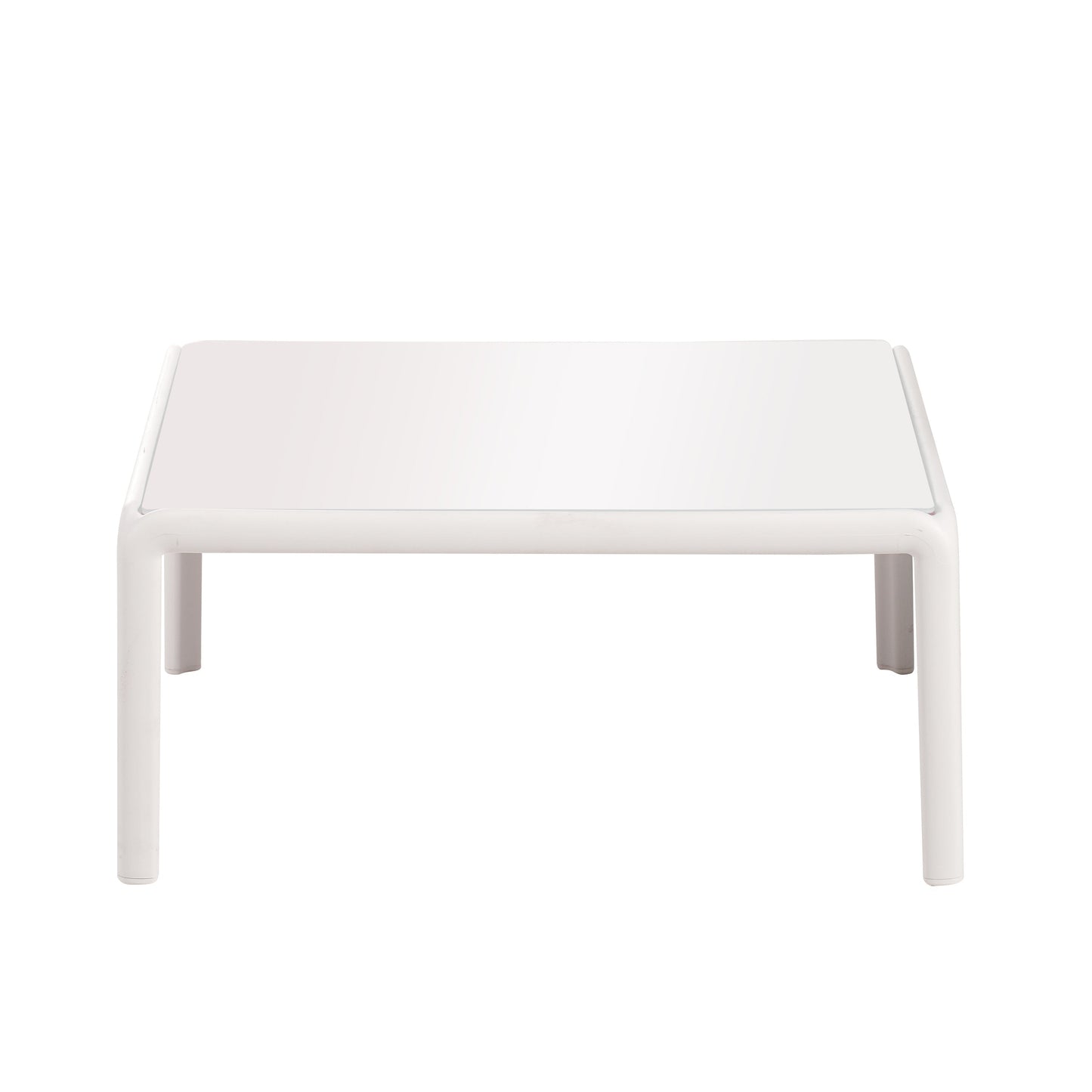 The Sleek All-Weather Resin Outdoor Loveseat and Coffee Table Set