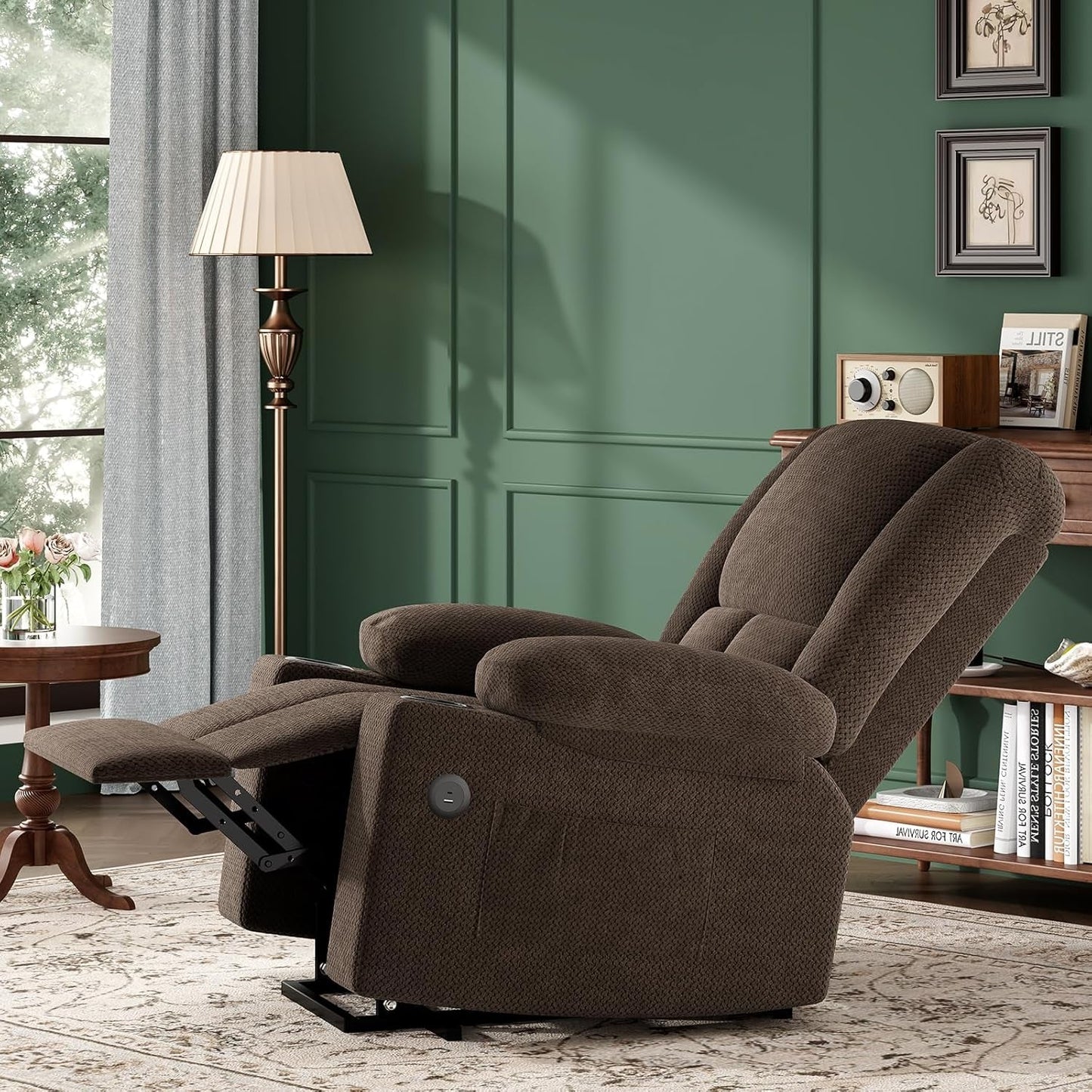 Power Lift Recliner Chair With Massage And Heat For Elderly