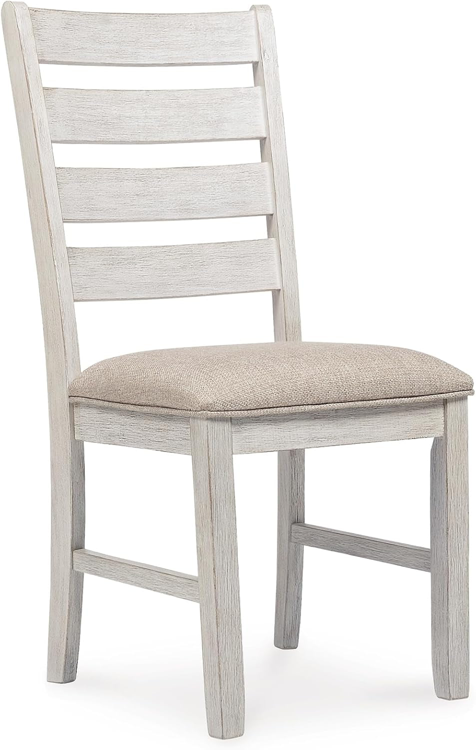 Dining Room Chair Set Of 2 Whitewash Finish Upholstered