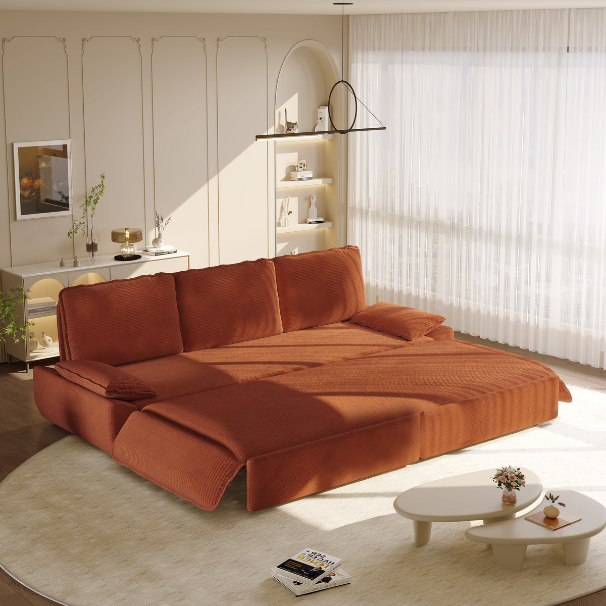 3-in-1 Convertible Sleeper Sofa Bed