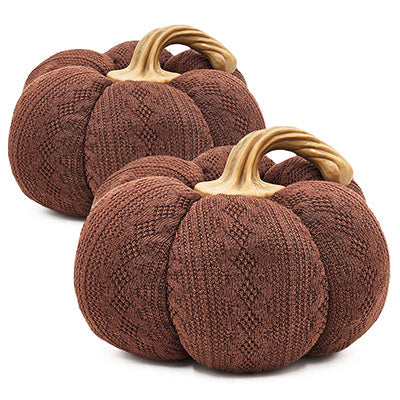 Set of 2 Fabric Pumpkins