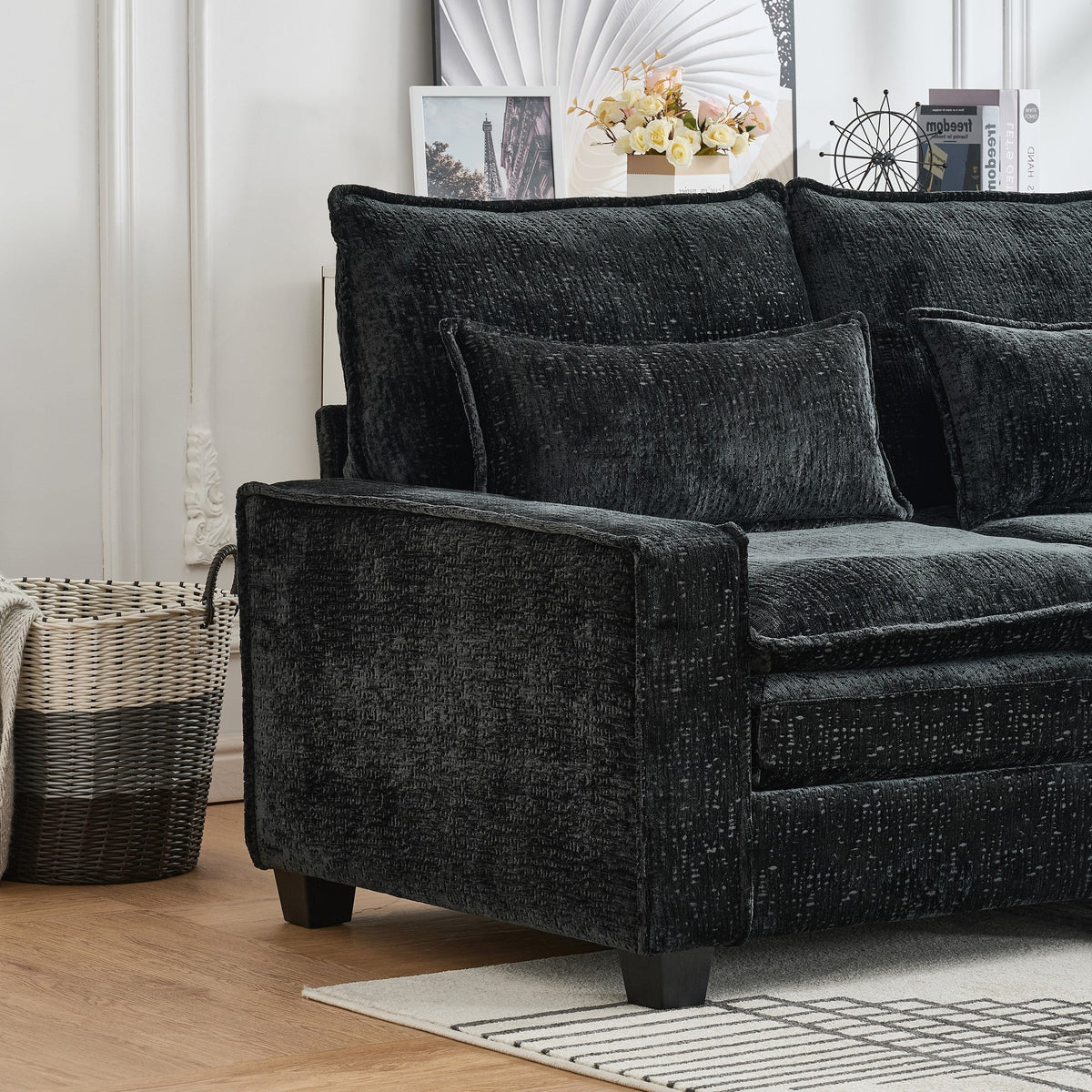 99'' Sectional Cloud Deep Seat Couch