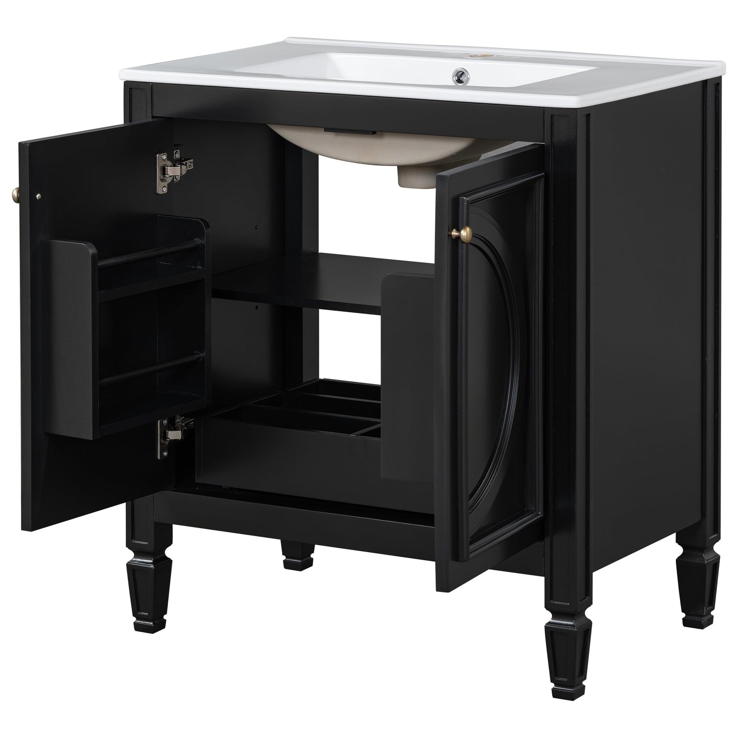 30" Bathroom Vanity with Sink and Two Doors