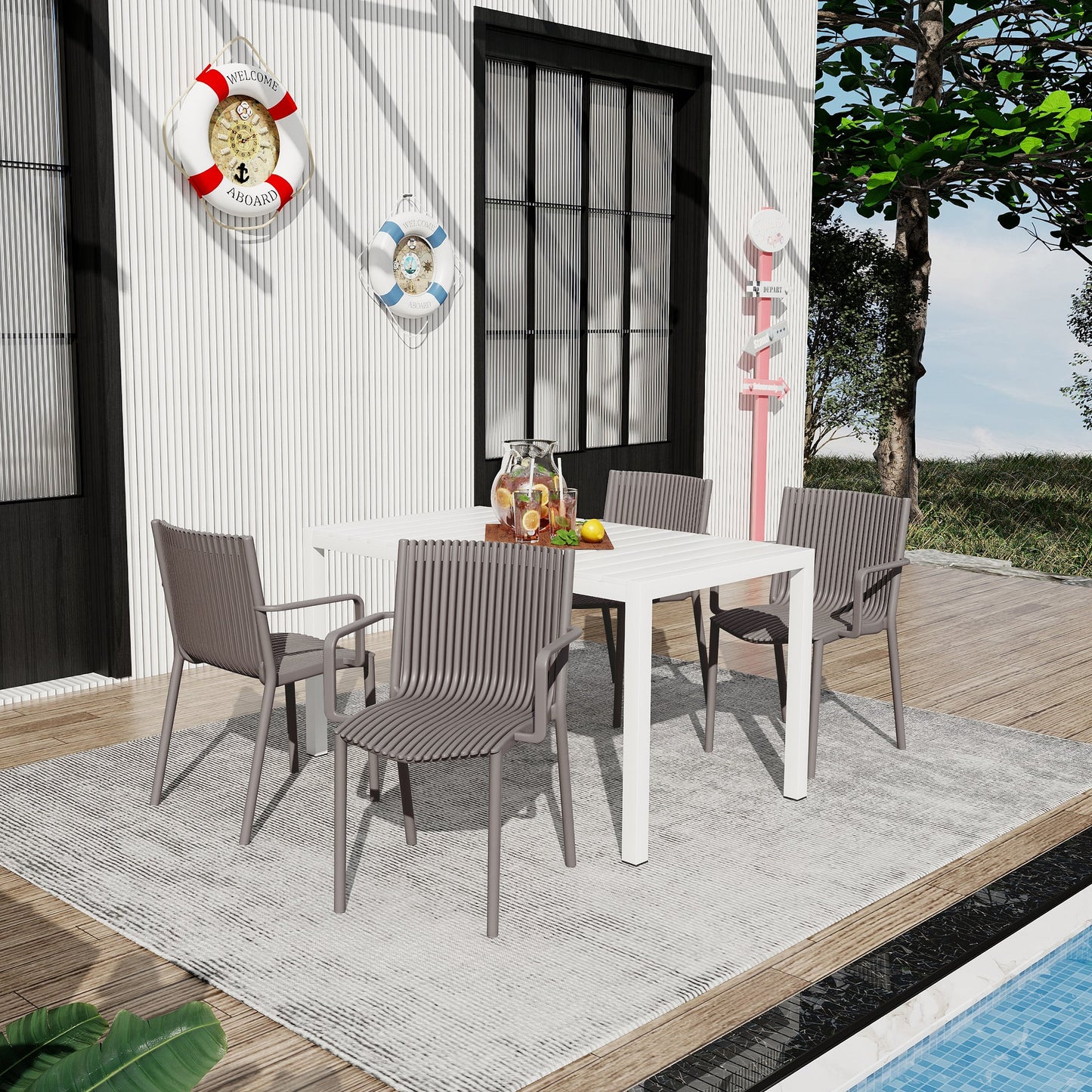 Summer 4-Piece Warm Patio Furniture Set