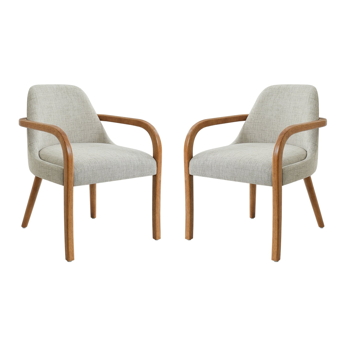 Set of 2 Mid-Century Dining Chairs