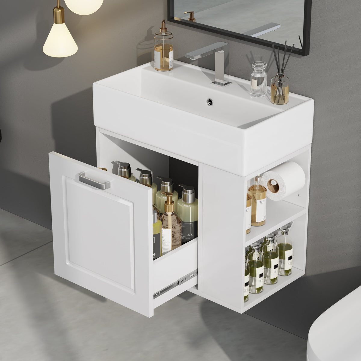 21.8 Inch Bathroom Vanity with Sink