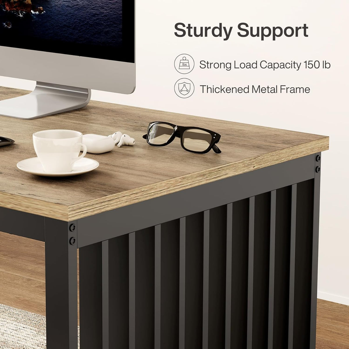 78.74 Inches Double Computer Desk for 2 Person