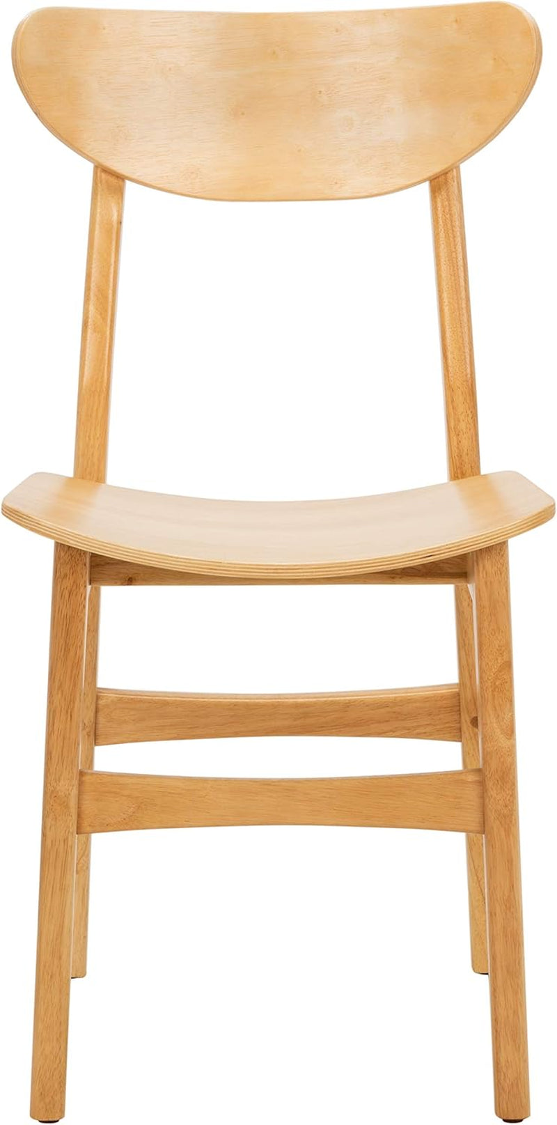 Dining Chairs Set Natural Wood Mid Century Retro 2 Chairs