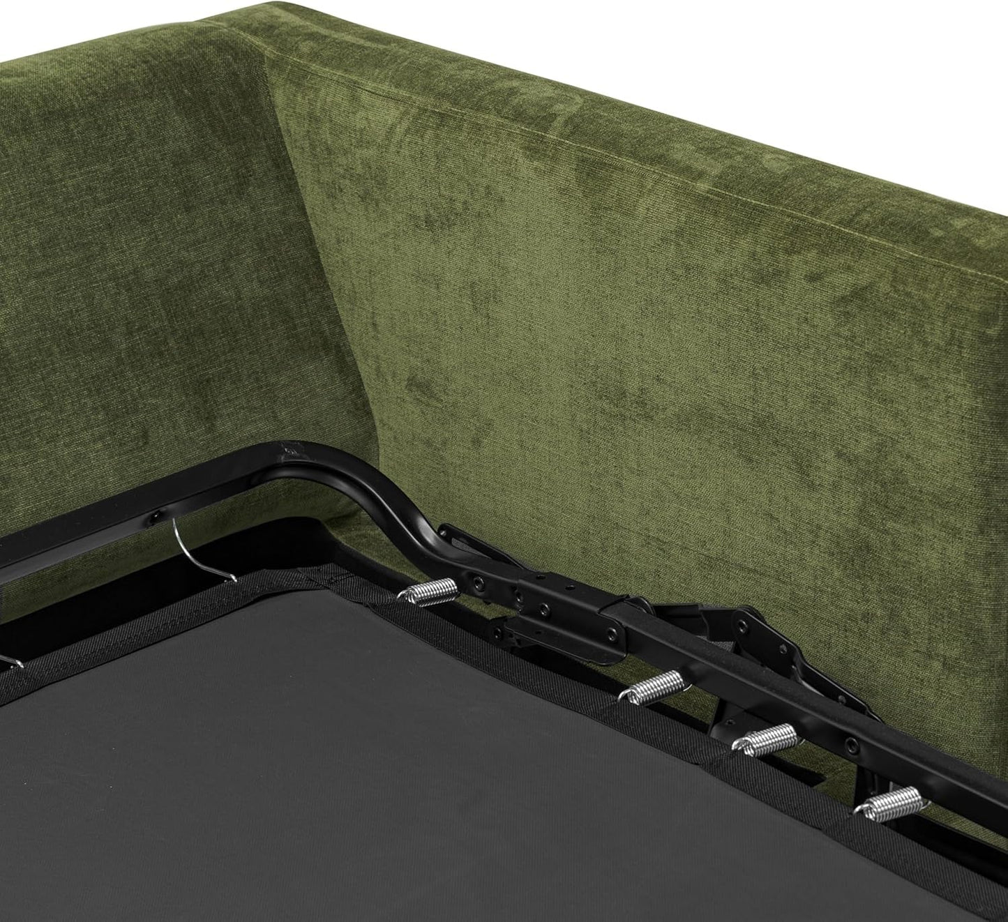 EightyTwoInches Pull Out Sofa Bed With Hidden Mattress