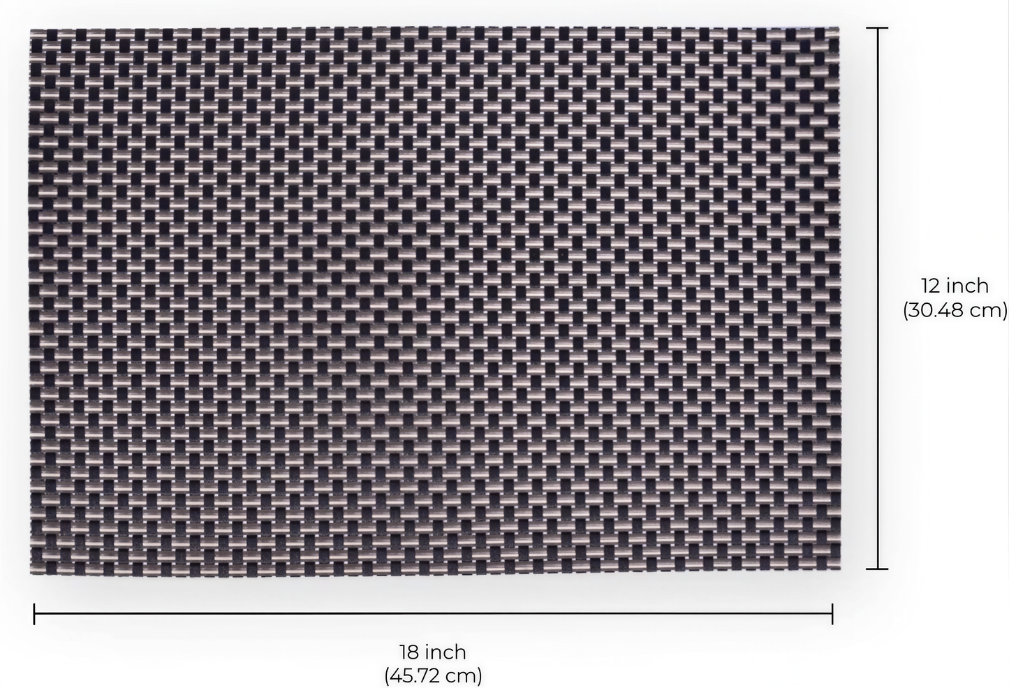 Vinyl Placemats - Heat Resistant Table Protector | Non Slip PVC Kitchen Decor Mats 18x12 Inches