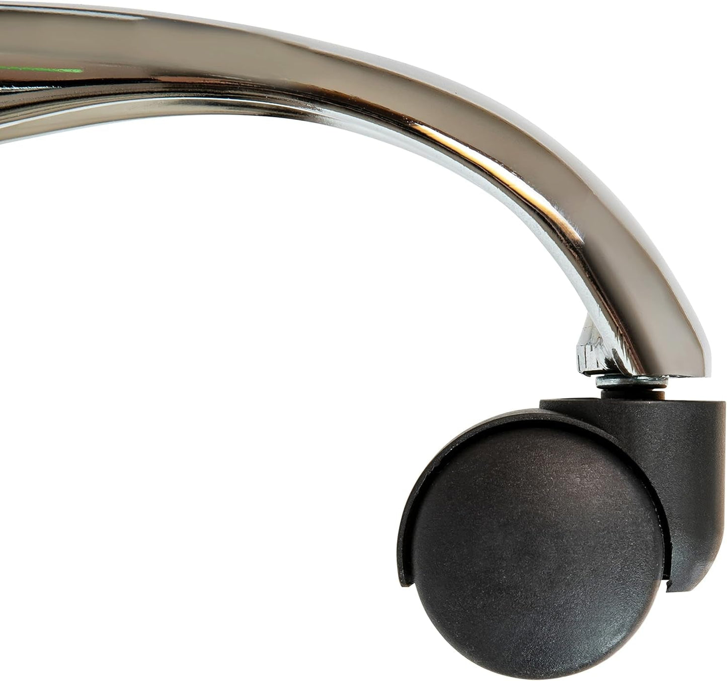 Brown Vinyl Office Task Chair With Chrome Frame Modern