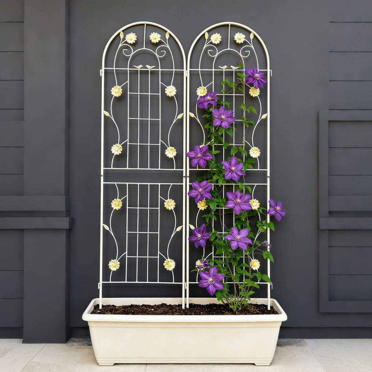 2 Pack Metal Garden Trellis 71" x 19.7"