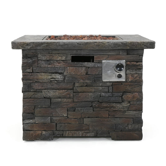 33' SQUARE MGO FIRE PIT - 40000 BTU.