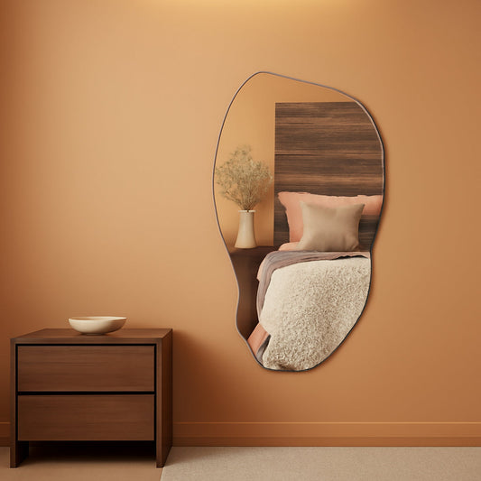Irregular Asymmetrical Decorative Wall Mirror 31.5 x 17.7
