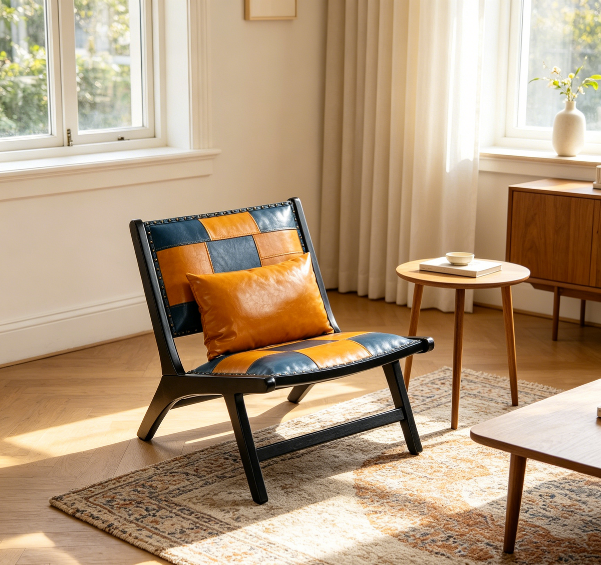 Modern Boho Accent Chairs for Living Room