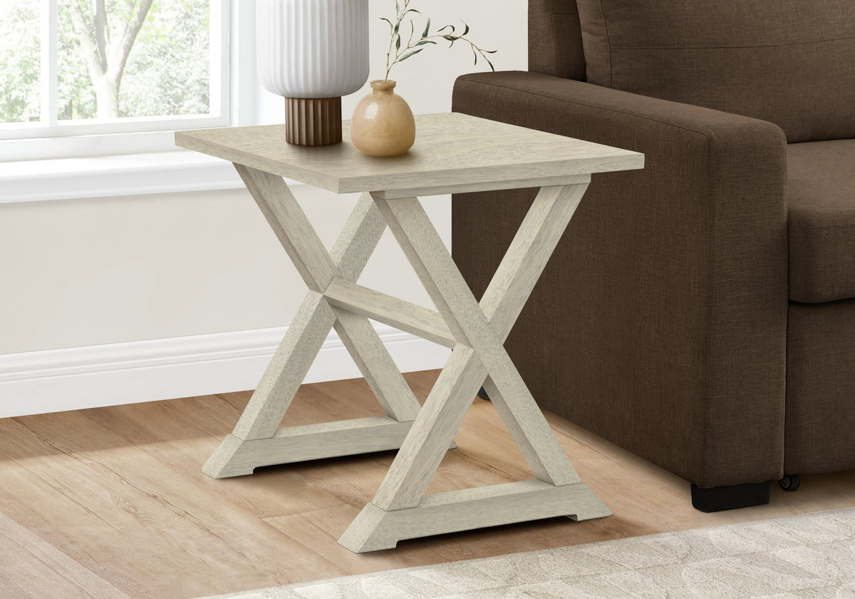 Antique White Accent Table